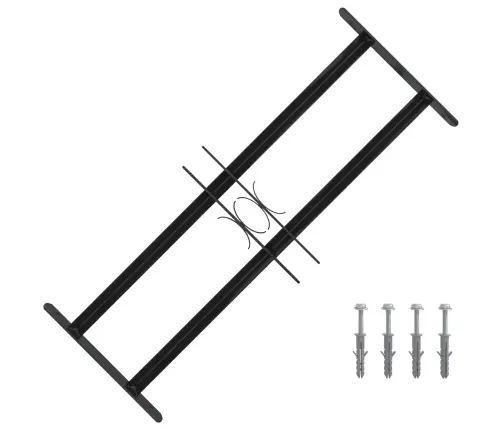 Loga Restes Melna 76 X 30 Cm Tērauds Ar Pulverkrāsas Pārklājumu Vidaxl