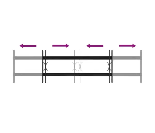 Loga Restes Melna 115 X 30 Cm Vidaxl