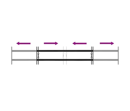Loga Restes Melna 176 X 30 Cm Vidaxl