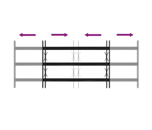 Loga Restes Melna 116 X 45 Cm Vidaxl