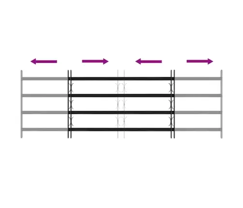 Loga Restes Melna 175 X 60 Cm Vidaxl