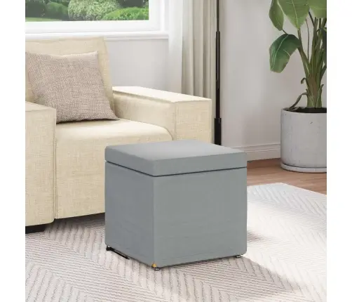 Krēsls Gaiši Pelēks 41 X 41 X 40 Cm Audums Un Inženierijas Koks Vidaxl