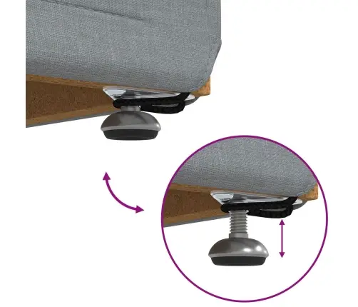 Krēsls Gaiši Pelēks 41 X 41 X 40 Cm Audums Un Inženierijas Koks Vidaxl