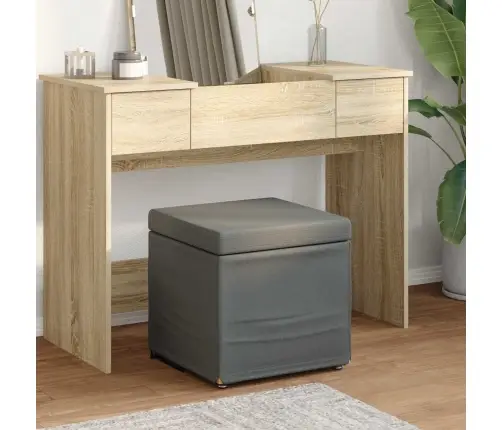 Krēsls Tumši Pelēks 41 X 41 X 40 Cm Audums Un Inženierijas Koks Vidaxl