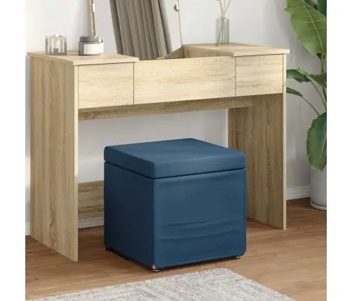 Krēsls Zila 41 X 41 X 40 Cm Audums Un Inženierijas Koks Vidaxl