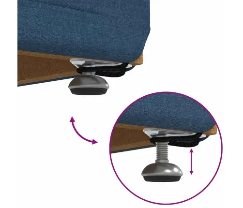 Krēsls Zila 41 X 41 X 40 Cm Audums Un Inženierijas Koks Vidaxl