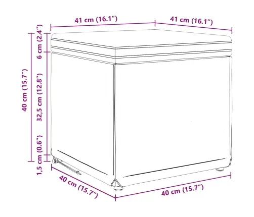 Krēsls Zila 41 X 41 X 40 Cm Audums Un Inženierijas Koks Vidaxl