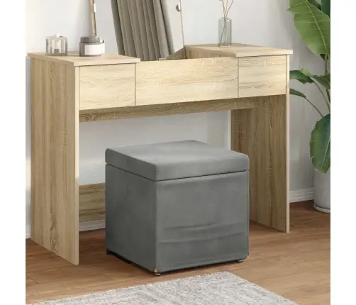 Sūpynes Tamsiai Pilka Velvetas Ir Inžinerinė Medis