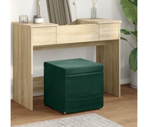 Sūpynes Tamsiai Žalia Velvetas Ir Inžinerinė Medis