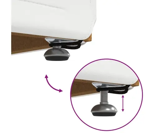 Krēsls Balts 41 X 41 X 40 Cm Mākslīgā Āda Un Inženierijas Koks Vidaxl