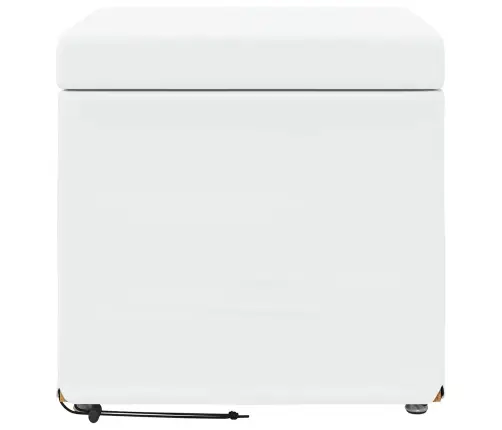 Krēsls Balts 41 X 41 X 40 Cm Mākslīgā Āda Un Inženierijas Koks Vidaxl