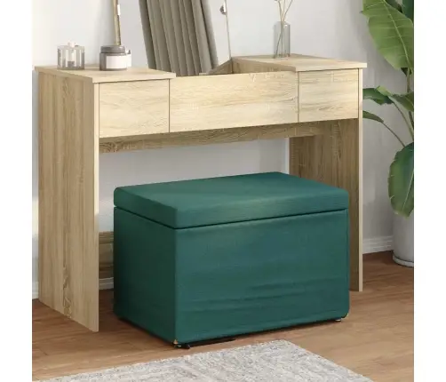 Krēsls Tumši Zaļš 61 X 41 X 40 Cm Audums Un Inženierijas Koks Vidaxl