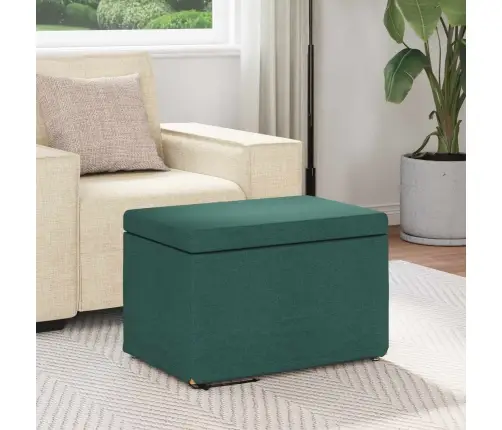 Krēsls Tumši Zaļš 61 X 41 X 40 Cm Audums Un Inženierijas Koks Vidaxl