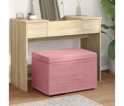 Sūpynes Rožinė 61 X 41 X 40 Cm Velvetas Ir Inžinerinė Medis