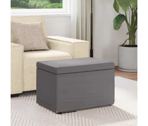 Krēsls Pelēka 61 X 41 X 40 Cm Mākslīgā Āda Un Inženierijas Koks Vidaxl