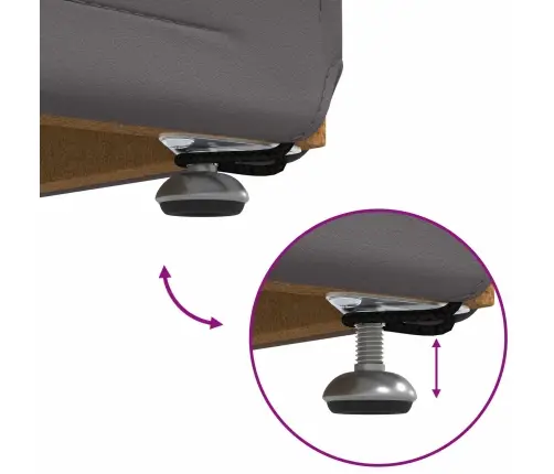 Krēsls Pelēka 61 X 41 X 40 Cm Mākslīgā Āda Un Inženierijas Koks Vidaxl