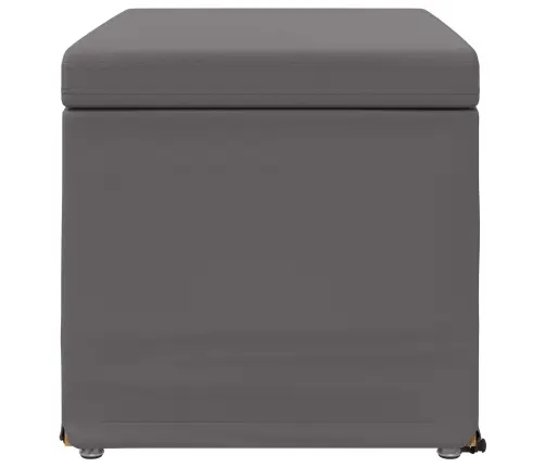 Krēsls Pelēka 61 X 41 X 40 Cm Mākslīgā Āda Un Inženierijas Koks Vidaxl