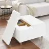 Poga Krēsls Ar Spilvenu Balts 80 X 80 X 45 Cm Mākslīgā Āda Vidaxl