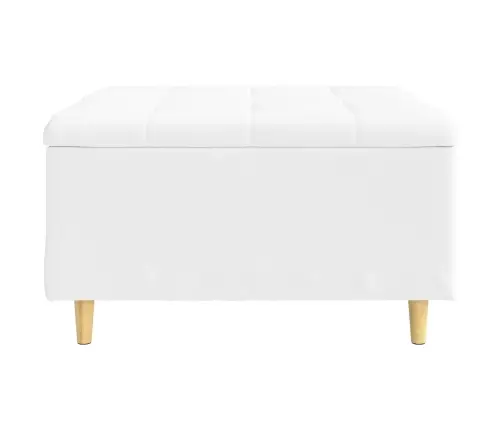 Poga Krēsls Ar Spilvenu Balts 80 X 80 X 45 Cm Mākslīgā Āda Vidaxl