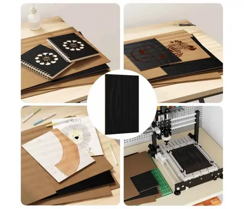 Dekoru Paneļi 12 Pcs Melns Ozols 30 X 42 X 0.3 Cm Vidaxl