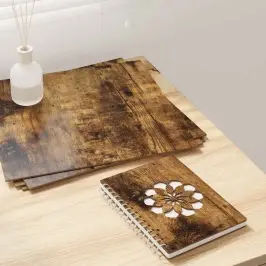 Dekora Paneli 50 Pcs Dūmakaina Ozolkoka 30 X 30 X 0.3 Cm Vidaxl