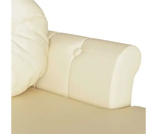 Čestafīlda Sola Krēmkrāsa 120.5 X 65 X 75 Cm Mākslīgā Āda Vidaxl