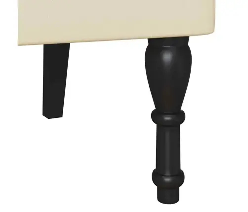 Čestafīlda Sola Krēmkrāsa 120.5 X 65 X 75 Cm Mākslīgā Āda Vidaxl