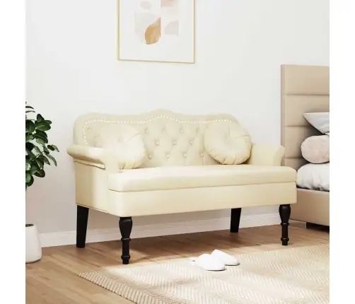 Čestafīlda Sola Krēmkrāsa 120.5 X 65 X 75 Cm Mākslīgā Āda Vidaxl