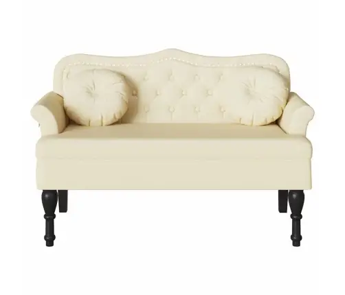 Čestafīlda Sola Krēmkrāsa 120.5 X 65 X 75 Cm Mākslīgā Āda Vidaxl