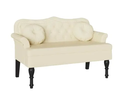 Čestafīlda Sola Krēmkrāsa 120.5 X 65 X 75 Cm Mākslīgā Āda Vidaxl