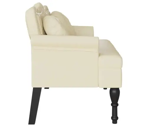 Čestafīlda Sola Krēmkrāsa 120.5 X 65 X 75 Cm Mākslīgā Āda Vidaxl