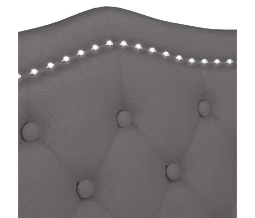 Čestafīlda Sola Pelēka 120.5 X 65 X 75 Cm Mākslīgā Āda Vidaxl