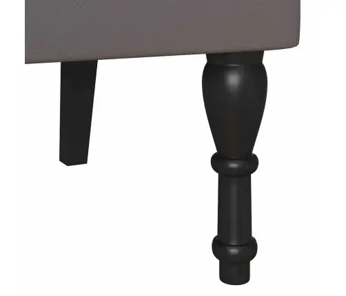 Čestafīlda Sola Pelēka 120.5 X 65 X 75 Cm Mākslīgā Āda Vidaxl