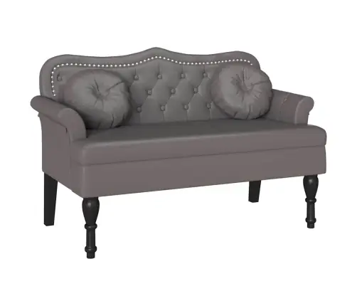 Čestafīlda Sola Pelēka 120.5 X 65 X 75 Cm Mākslīgā Āda Vidaxl