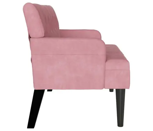 Čestafīlda Sola Rozā 112 X 65.5 X 75 Cm Samts Vidaxl