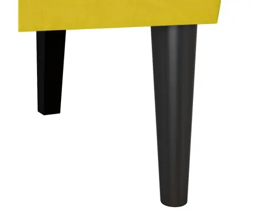 Čestafīlda Sola Dzeltena 112 X 65.5 X 75 Cm Samts Vidaxl