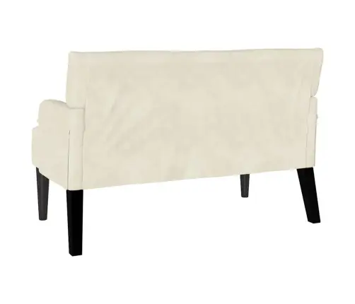 Česterfildo Suolas Kreminė 112 X 65,5 X 75 Cm Aksomas