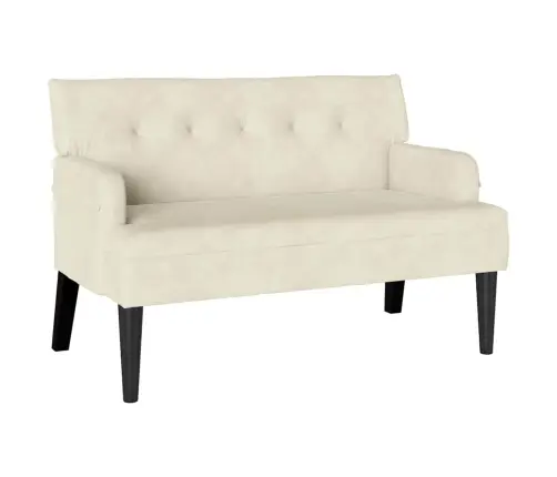 Česterfildo Suolas Kreminė 112 X 65,5 X 75 Cm Aksomas