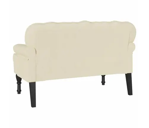 Česterfildo Suolas Kreminė 119.5 X 64.5 X 75 Cm Dirbtinė Oda