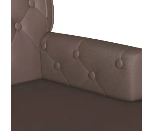 Čestafīlda Sola Brūna 119.5 X 64.5 X 75 Cm Mākslīgā Āda Vidaxl