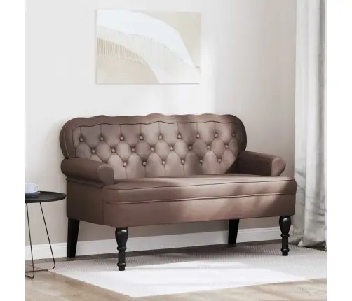 Čestafīlda Sola Brūna 119.5 X 64.5 X 75 Cm Mākslīgā Āda Vidaxl