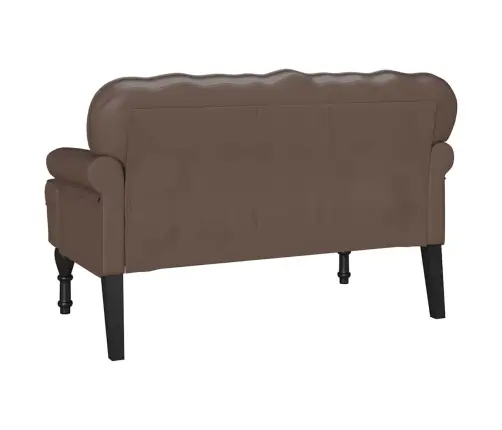 Čestafīlda Sola Brūna 119.5 X 64.5 X 75 Cm Mākslīgā Āda Vidaxl