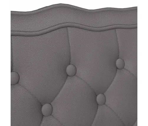 Čestafīlda Sola Pelēka 119.5 X 64.5 X 75 Cm Mākslīgā Āda Vidaxl