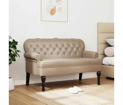 Čestafīlda Sola Kapučīno 119.5 X 64.5 X 75 Cm Mākslīgā Āda Vidaxl