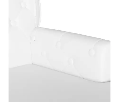 Čestafīlda Sola Balts 119.5 X 64.5 X 75 Cm Mākslīgā Āda Vidaxl