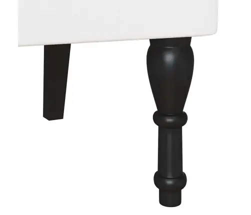 Čestafīlda Sola Balts 119.5 X 64.5 X 75 Cm Mākslīgā Āda Vidaxl