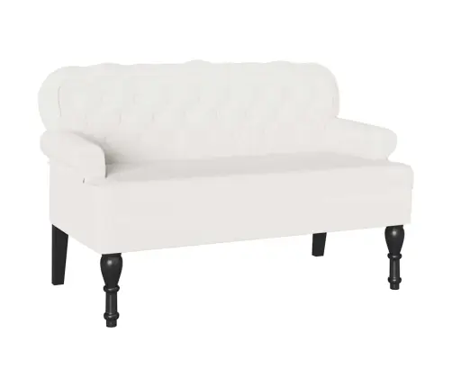 Čestafīlda Sola Balts 119.5 X 64.5 X 75 Cm Mākslīgā Āda Vidaxl