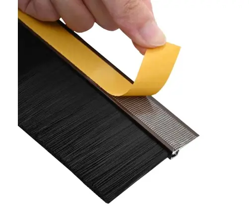 Pašlīpojošas Durvju Birstes 2 Pcs Brūna 100 Cm Vidaxl