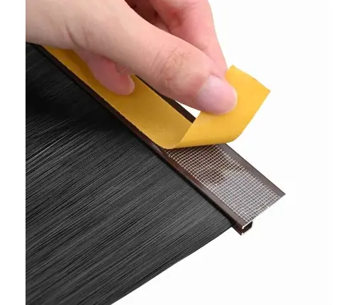 Isekleebivad Uksed Brush Seibid 2 Pcs Pruun 100 Cm