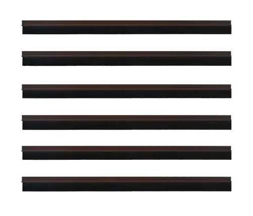 Pašlīpojošas Durvju Birstes 6 Pcs Brūna 100 Cm Vidaxl